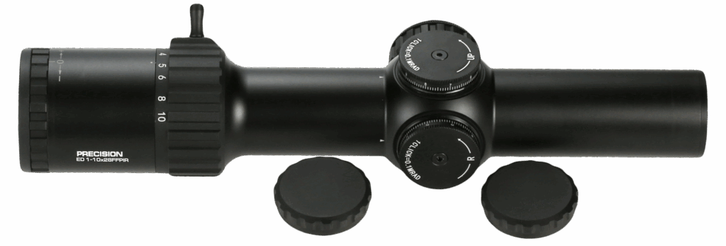 Keck optics Rifle Scope PRECISION ED 1-10X28 FFPIR Tube34mm
